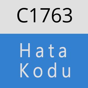 C1763 hatasi