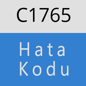 C1765 hatasi