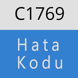 C1769 hatasi