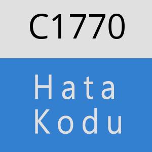 C1770 hatasi