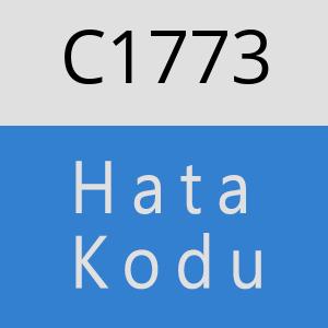 C1773 hatasi