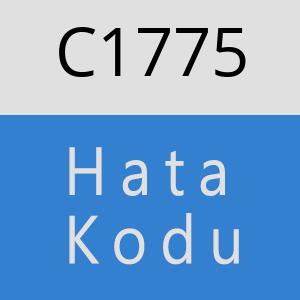 C1775 hatasi