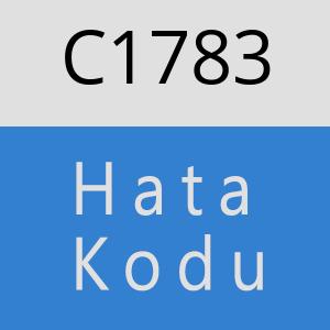 C1783 hatasi