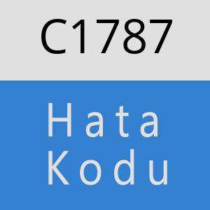 C1787 hatasi