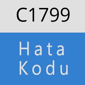 C1799 hatasi