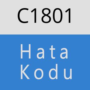C1801 hatasi
