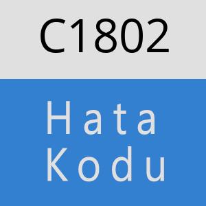 C1802 hatasi