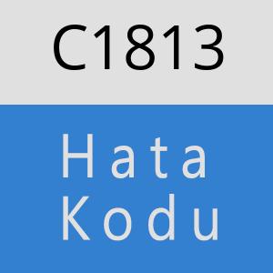 C1813 hatasi