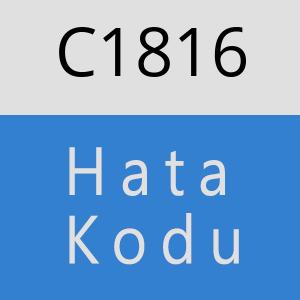 C1816 hatasi