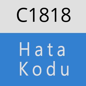C1818 hatasi