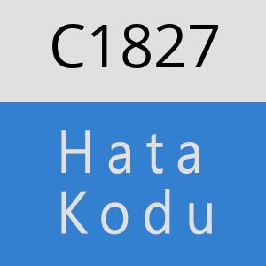 C1827 hatasi