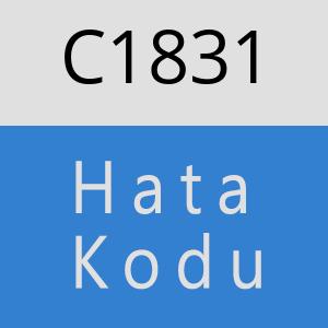 C1831 hatasi