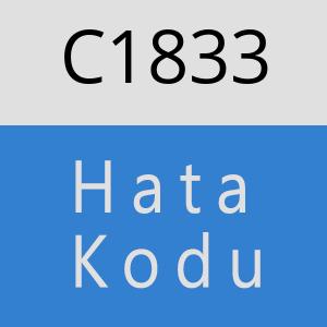 C1833 hatasi