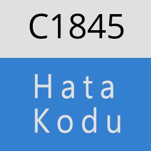 C1845 hatasi