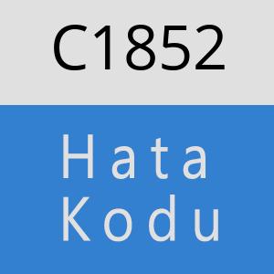 C1852 hatasi