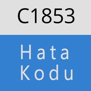 C1853 hatasi