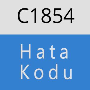 C1854 hatasi