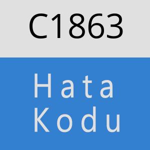 C1863 hatasi