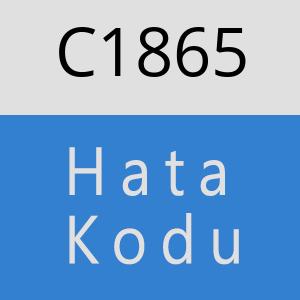C1865 hatasi