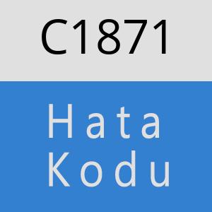 C1871 hatasi