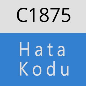 C1875 hatasi