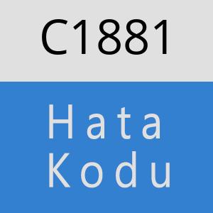 C1881 hatasi
