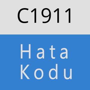 C1911 hatasi