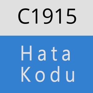 C1915 hatasi