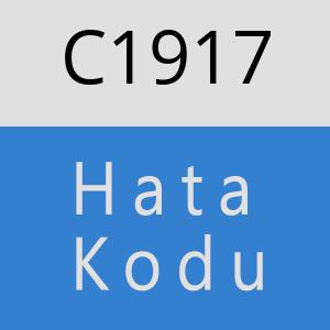C1917 hatasi