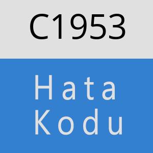 C1953 hatasi