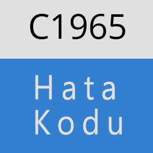 C1965 hatasi