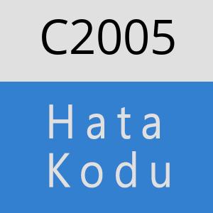 C2005 hatasi