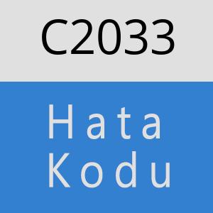 C2033 hatasi