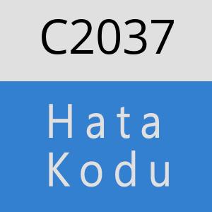 C2037 hatasi
