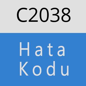 C2038 hatasi