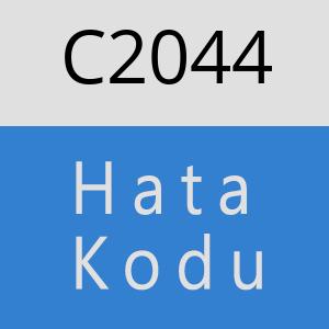 C2044 hatasi