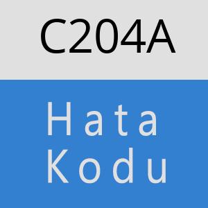 C204A hatasi