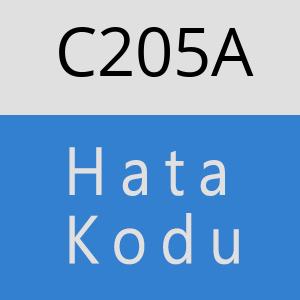 C205A hatasi