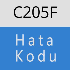 C205F hatasi