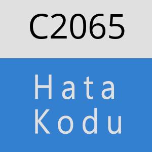C2065 hatasi
