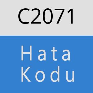 C2071 hatasi