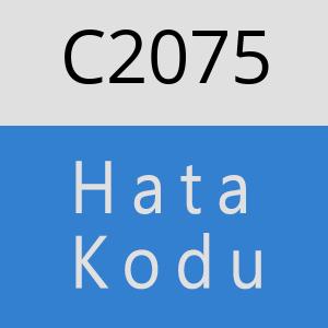 C2075 hatasi