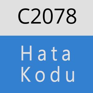 C2078 hatasi