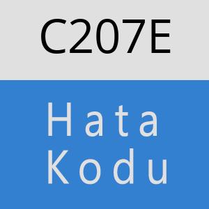 C207E hatasi