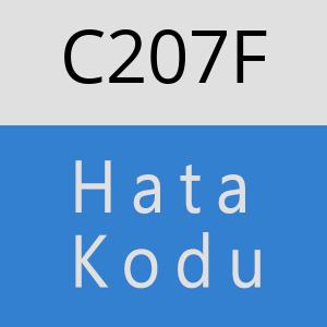 C207F hatasi