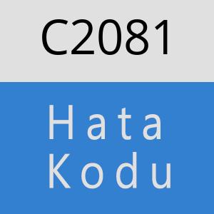 C2081 hatasi