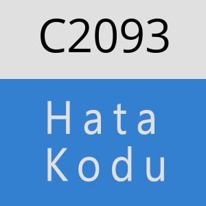 C2093 hatasi