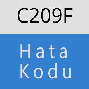 C209F hatasi