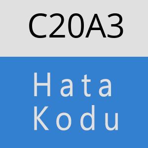 C20A3 hatasi