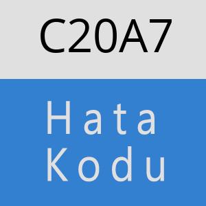 C20A7 hatasi